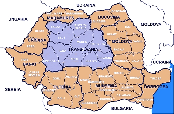Transylvania Map